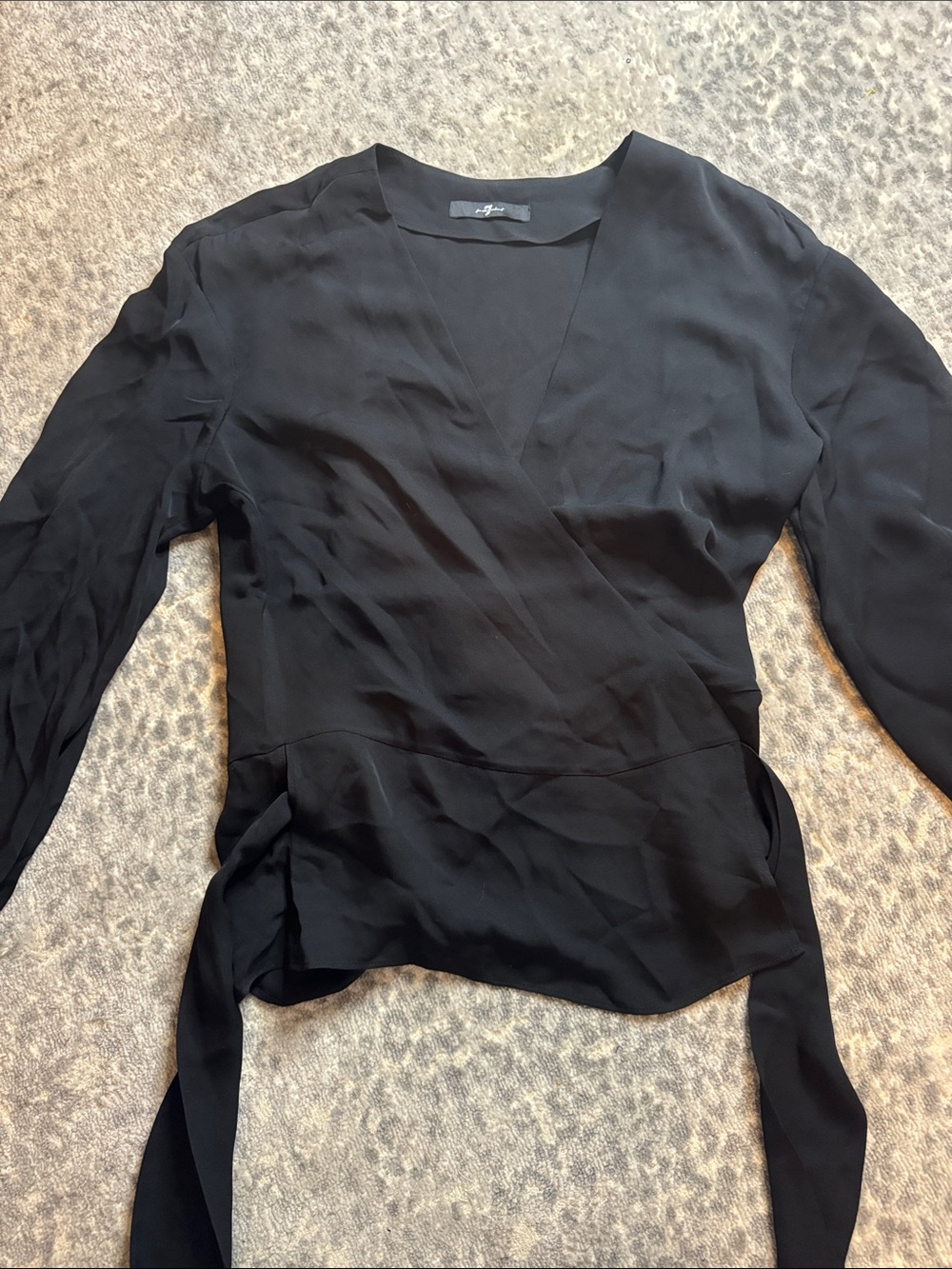 7 for all mankind wrap blouse